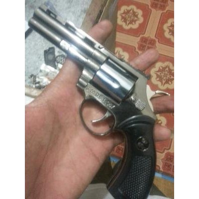 Super Sale! Korek Api Gas Model Pistol REV0LVER, Bonus Sarung, Lighter, Murah, Mantap