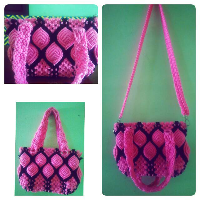 Tas tali kur motif daun