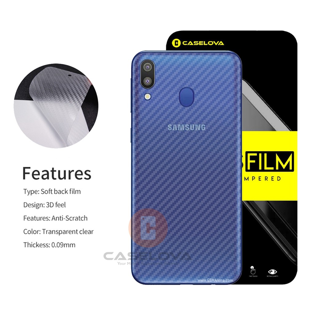 Garskin Back Skin Carbon Samsung Galaxy M20 M10 A7 2018