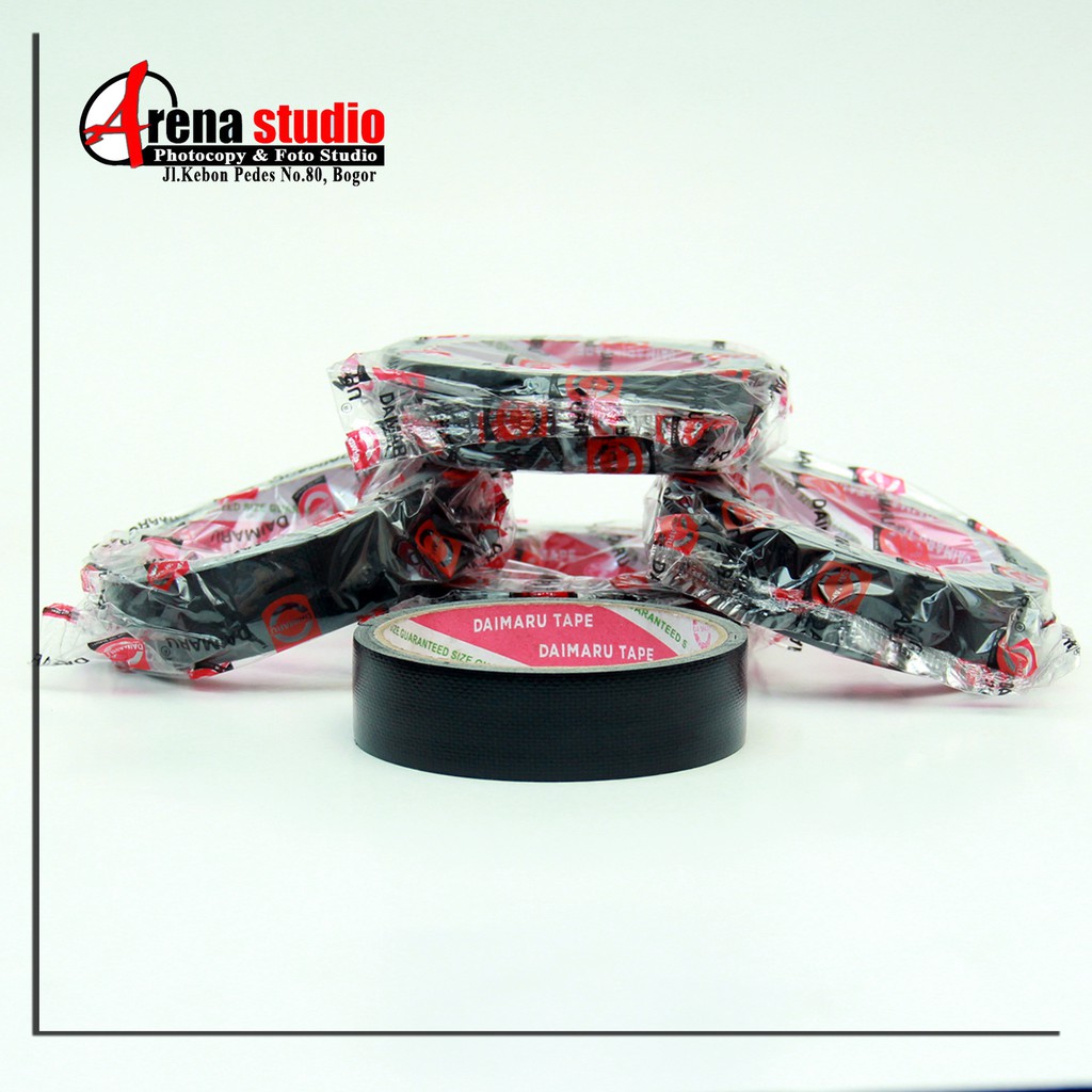 

Lakban Kain Hitam / Cloth Tape Daimaru 1 inch/24mm x 12m