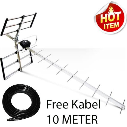 Antena TV Digital Luar / Outdoor Sanex 889 FREE KABEL 10 METER SN-889