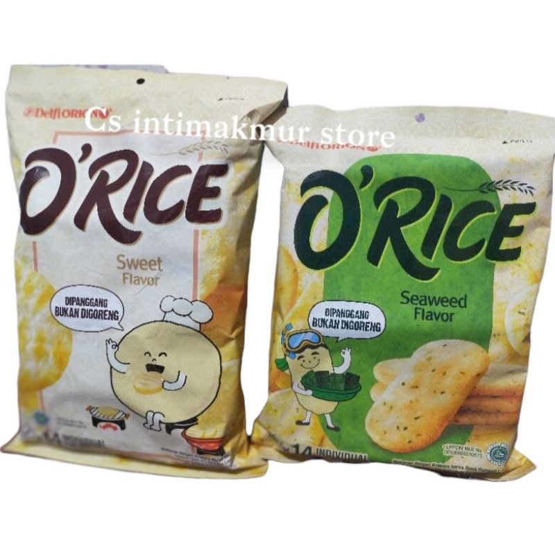 

O'Rice Cracker Beras Sweet dan Seaweed 151 gr