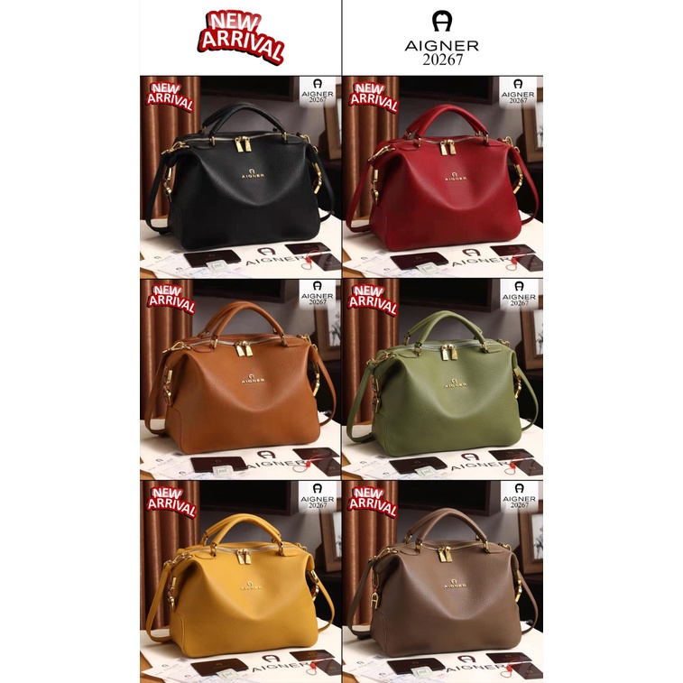 LIMITED JP 20267 AIGNER ROMA Handtasche Gleeneagle Modeling Handbags A Grained Cowhide 20267