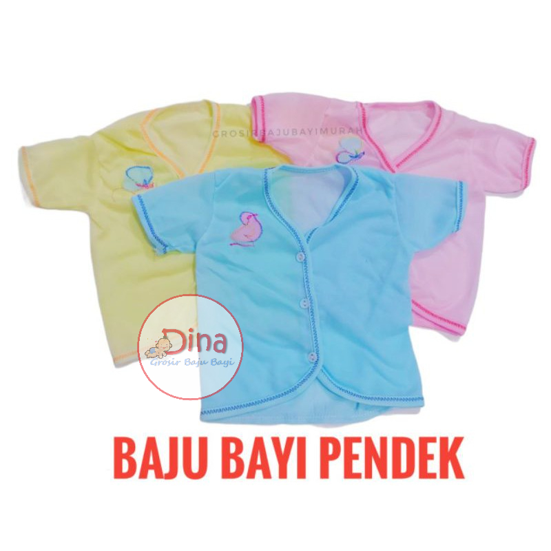 [GROSIR] Baju Bayi lengan Pendek newborn APLIKASI perlengkapan bayi lahir