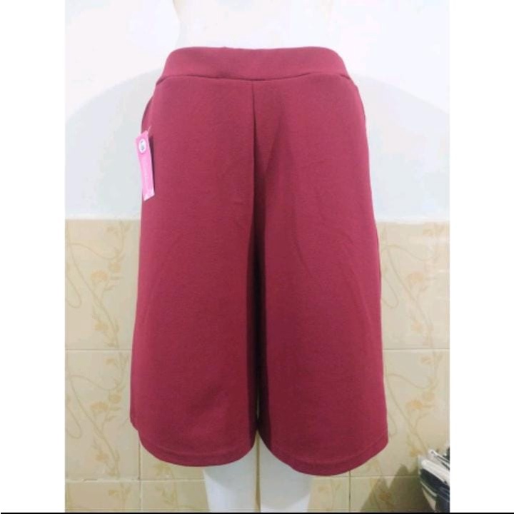 [[ NEW ]] KULOT PENDEK CREP TANGGUNG 7/8 CELANA WANITA POLOS