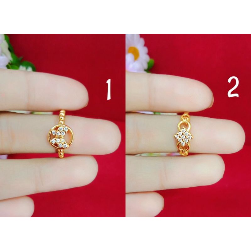 cincin anak cantik emas muda