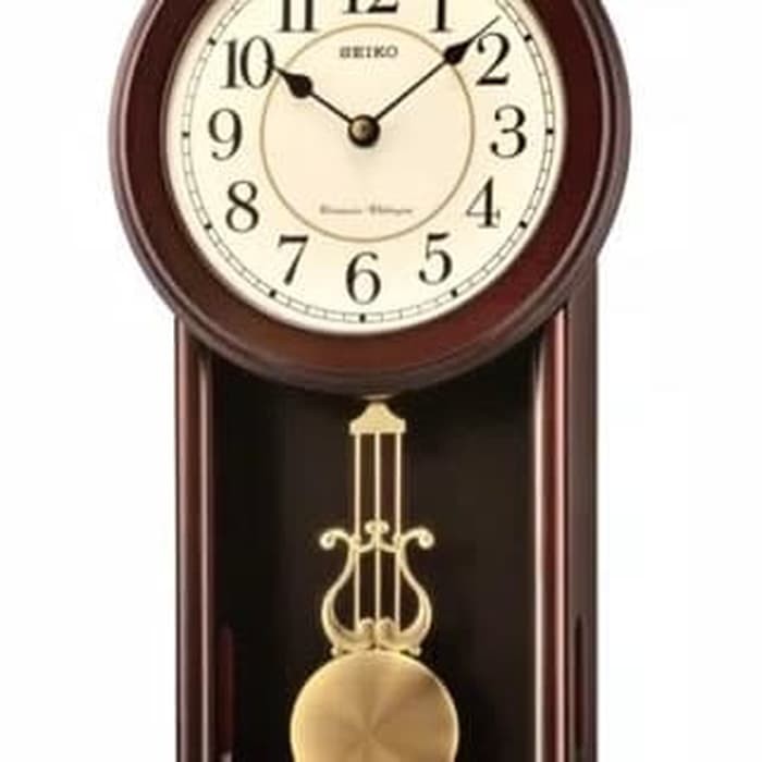 Jam Dinding Seiko QXH063B ORIGINAL pendulum melodi dual Chimes QXH063