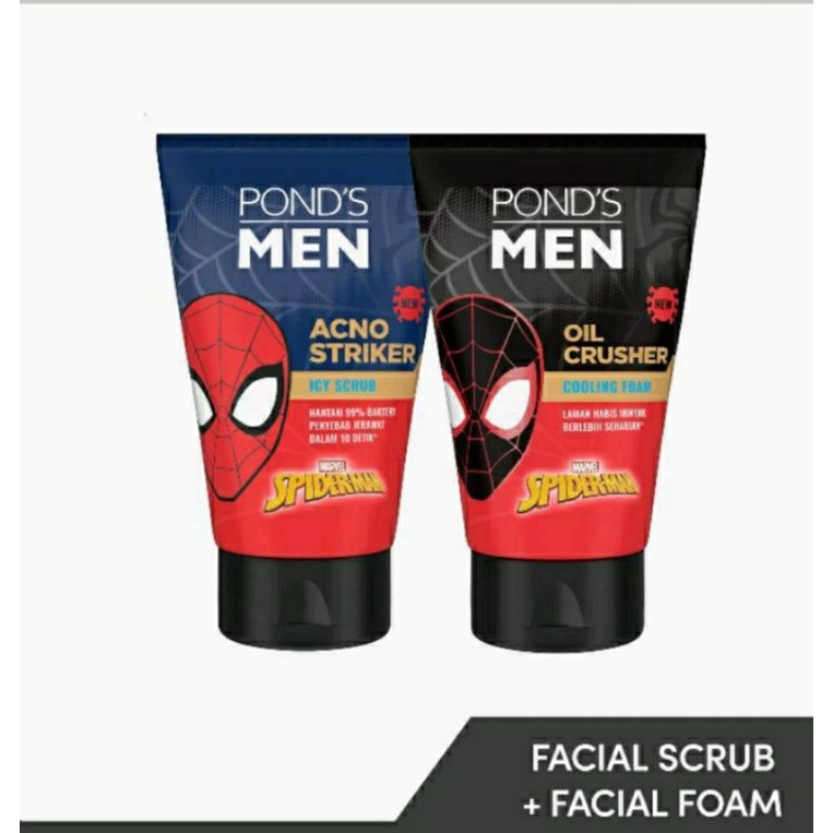 ponds men facial wash new edition spiderman 100g