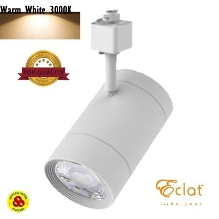 Eclat LED Track Light 14W Kuning Led Sorot Rel Putih Cahaya Warm White