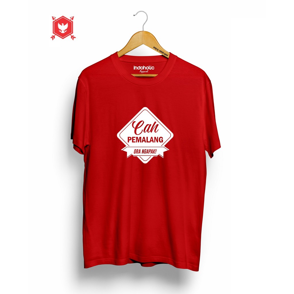 Indoholic Atasan Baju Pakaian Pria Cowok wanita Kaos Distro Murah terbaru Combed 100% Original Cah Pemalang