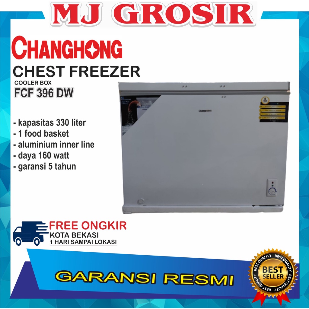 CHANGHONG FCF 396 DW CHEST FREEZER BOX 330 L LEMARI PEMBEKU 330 LITER