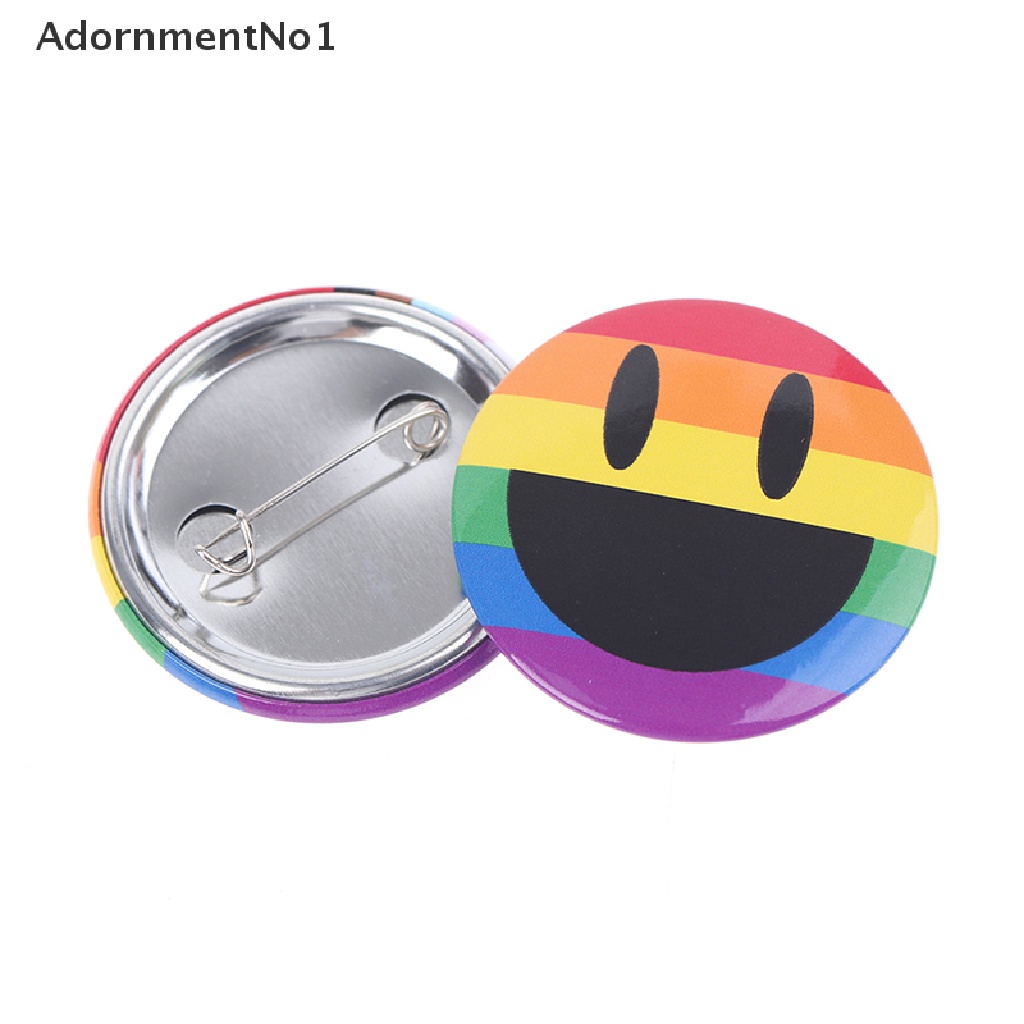 (AdornmentNo1) Lgbt Bros / Pin Bentuk Jari Tangan Pelangi Bahan Metal Untuk Aksesoris Denim / Pakaian