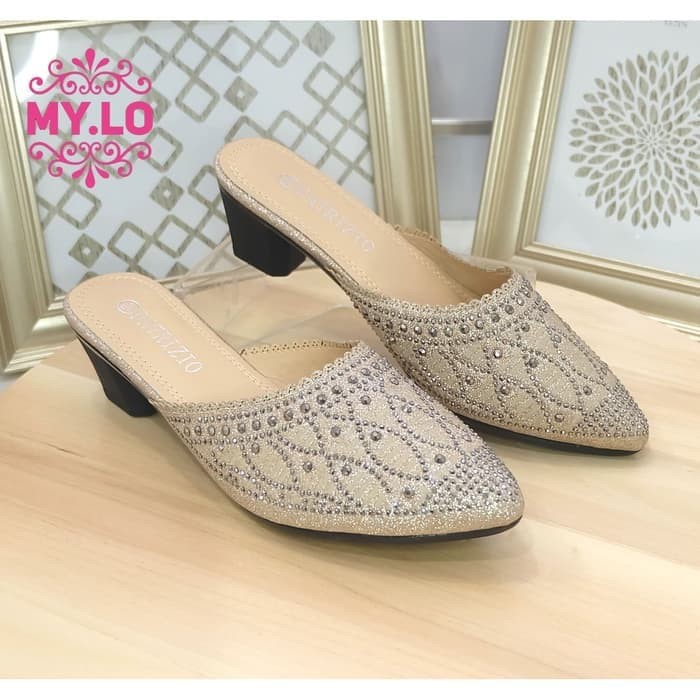 Bellagio Sepatu Hils Highils Murah Goes Solo Brand Matahari Mutia IF534 Sandal Heel Pesta Wedding S