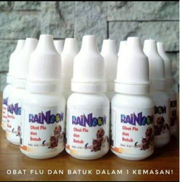 rainbow obat flu &amp; batuk 8 ml - obat batuk kucing dan anjing