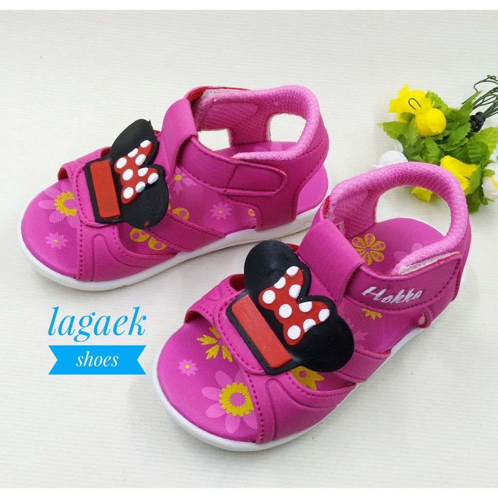 Sepatu Sendal Anak Perempuan Usia 1 2 Tahun Fanta Alas Karet - Sepatu Sendal Anak Cewek Anti Licin Size 22 - 25