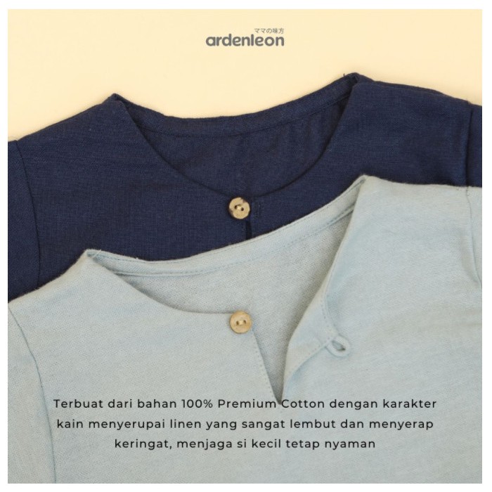 ArdenLeon Boys Tunic Shirt / Arden Leon Baju Koko Tunik Anak / Baju Hari Raya