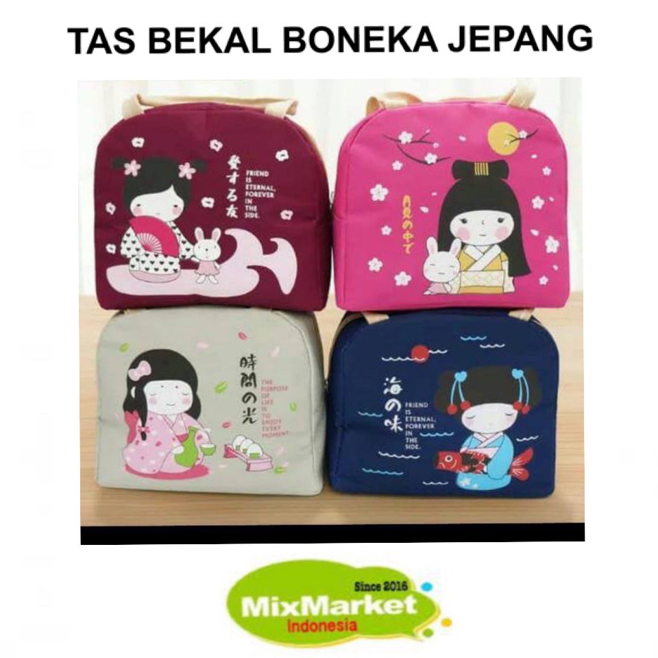 TAS BEKAL BONEKA JEPANG COOLER BAG LUNCH BAG Shopee 