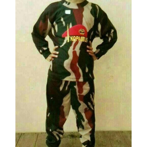 Kaos Anak Perempuan - kaos anak tentara lengan panjang