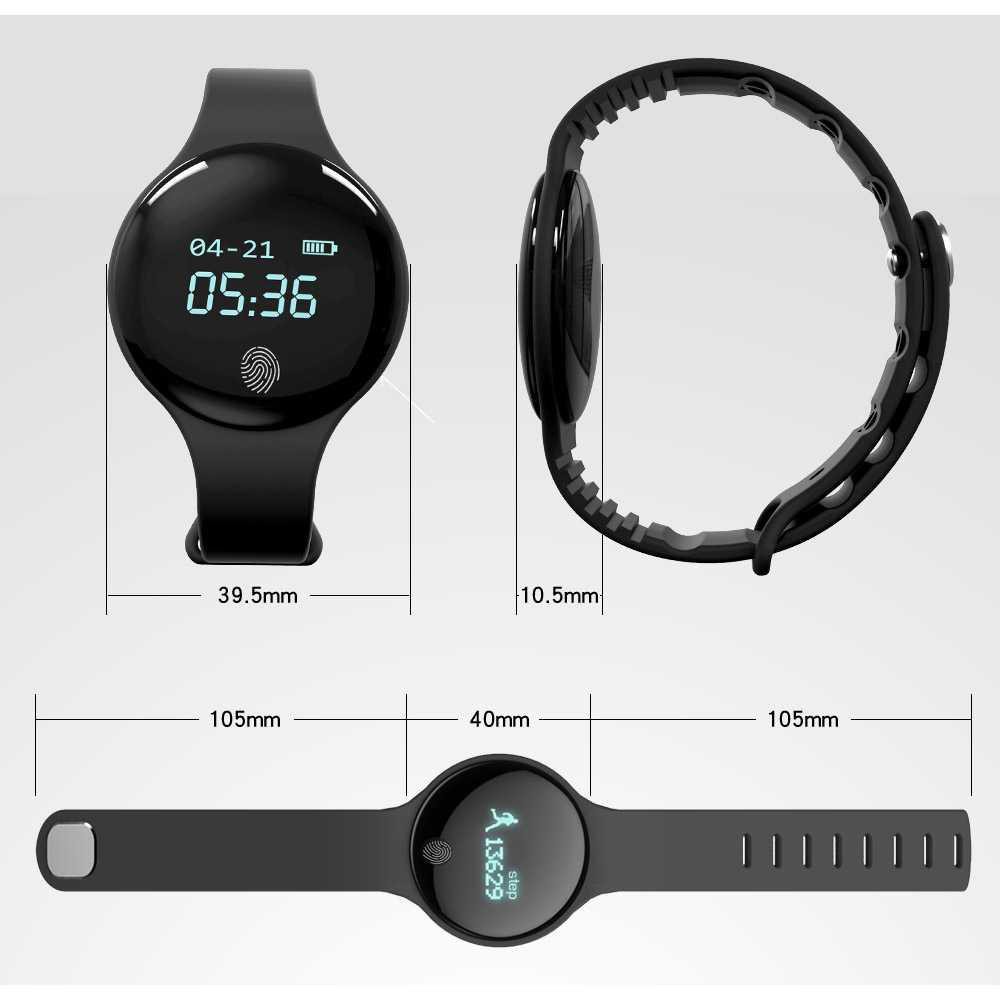 SYNOKE FitBand Jam Tangan Smartwatch Digital Pedometer- 9200 [Hitam]