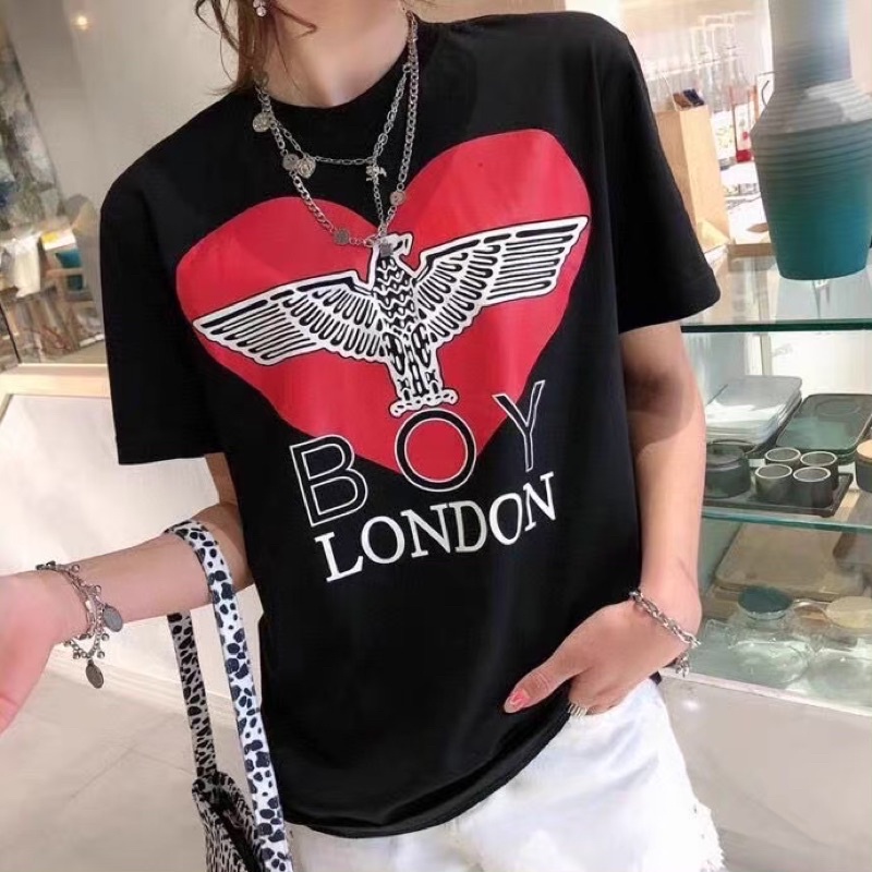 BOY63 KAOS BOY LONDON PRIA WANITA ASIA EROPA LOVE GOLD WINGS