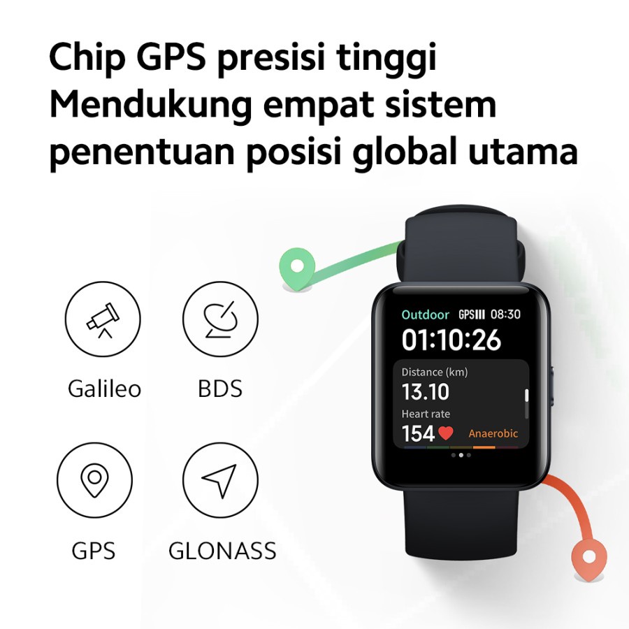 Redmi Watch 2 Lite Layar 1,55” Mi Smart Watch GPS Fitness 100+ Modes