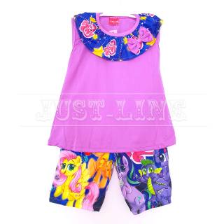 Setelan Anak Perempuan Mika Little Pony baju celana anak Setelan Anak Perempuan Mika Little Pony baju celana anak