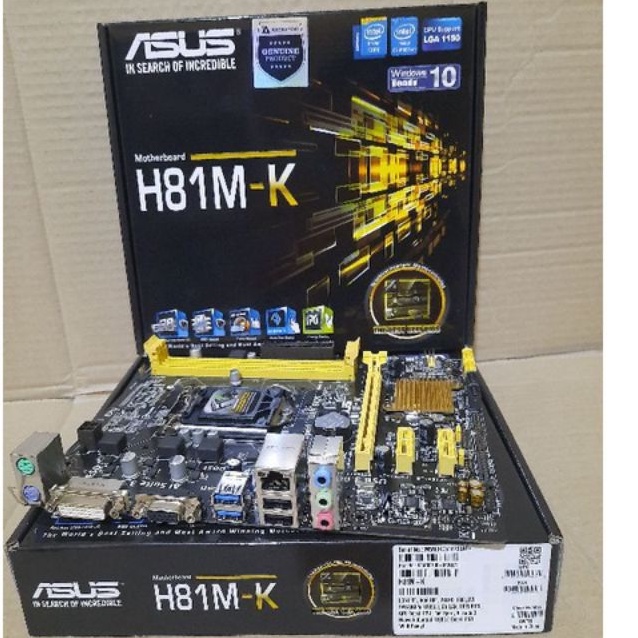 Mobo Mainboard H81 Motherboard ASUS H81M-K Socket LGA1150