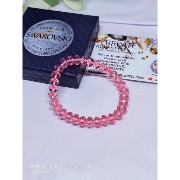 Gelang Swarovski original donat original 8mm