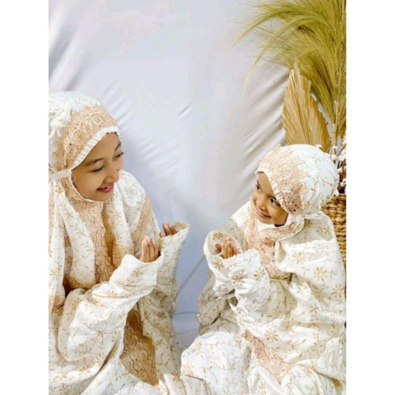 Mukena Prada Sutra Couple Ibu dan anak