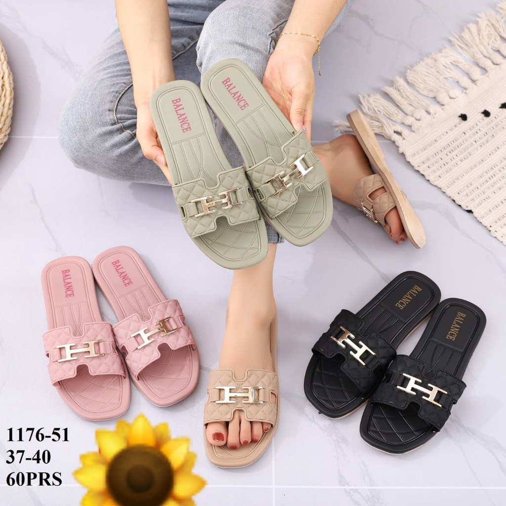 Sandal Karet Jelly Wedges Wanita import Model Terbaru Original Kekinian by AGUNGSTYLE Balance 1176-51