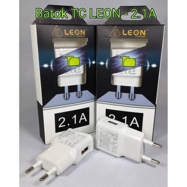 Travel Charger Batok Adaptor USB 2.A LEON Fast Charging 100% Original