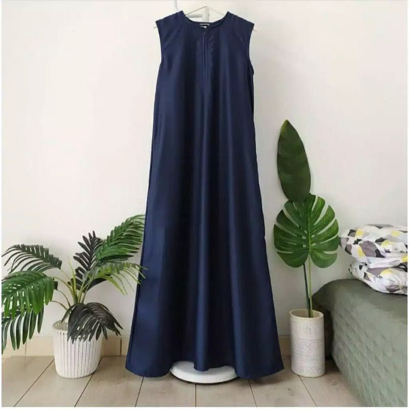 Dress Tanpa Lengan/Inner Abaya Busui (BISA COD)