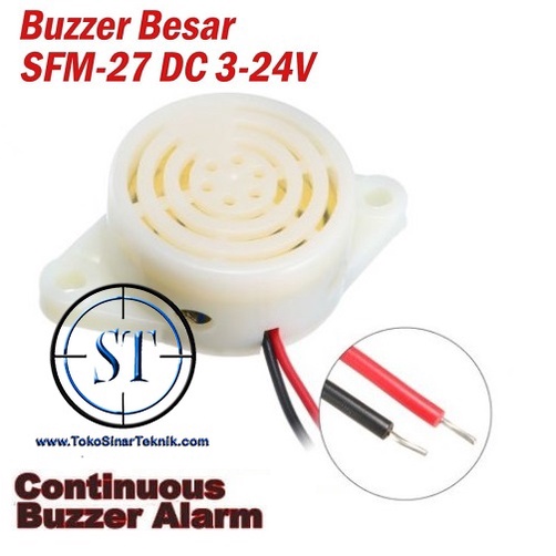 Buzzer Aktif SFM 27 Continuous Alarm DC3-24V High Decibel Sound Ringer Buzer Speaker Active SFM-27