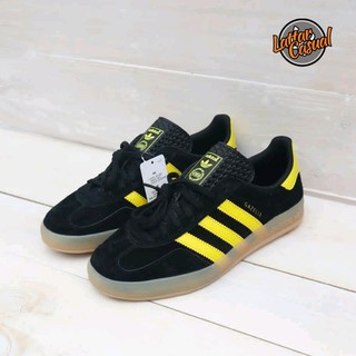 adidas gazelle indoor black yellow