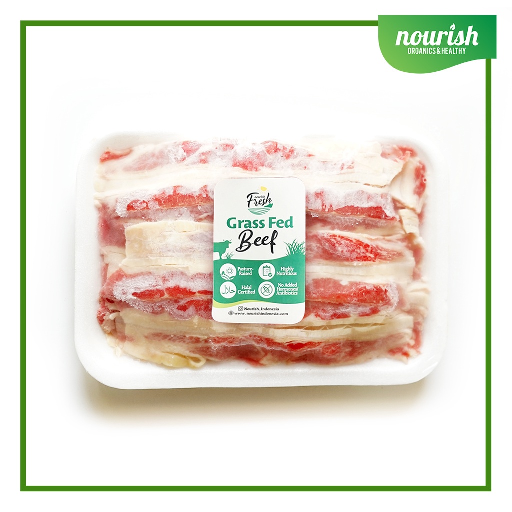 

Grass Fed Beef Shortplate / Shabu-shabu (250 gr) Daging Slice Grassfed