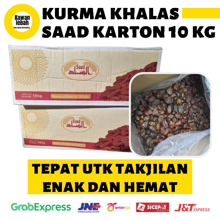 

Kurma Khallas Khalas Saad Karton 10 Kg