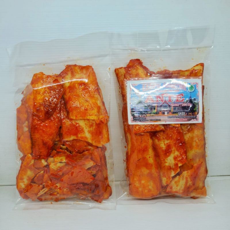 

Keripik Singkong ante pedas oleh oleh khas Lampung 200gr