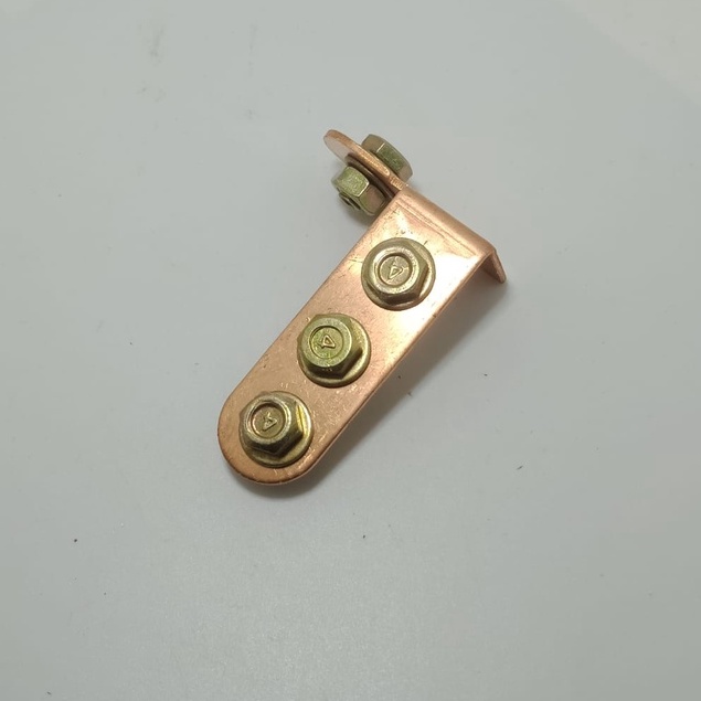 Plat Aki Tembaga 3 Lubang Header Aki Tembaga Plat Tembaga