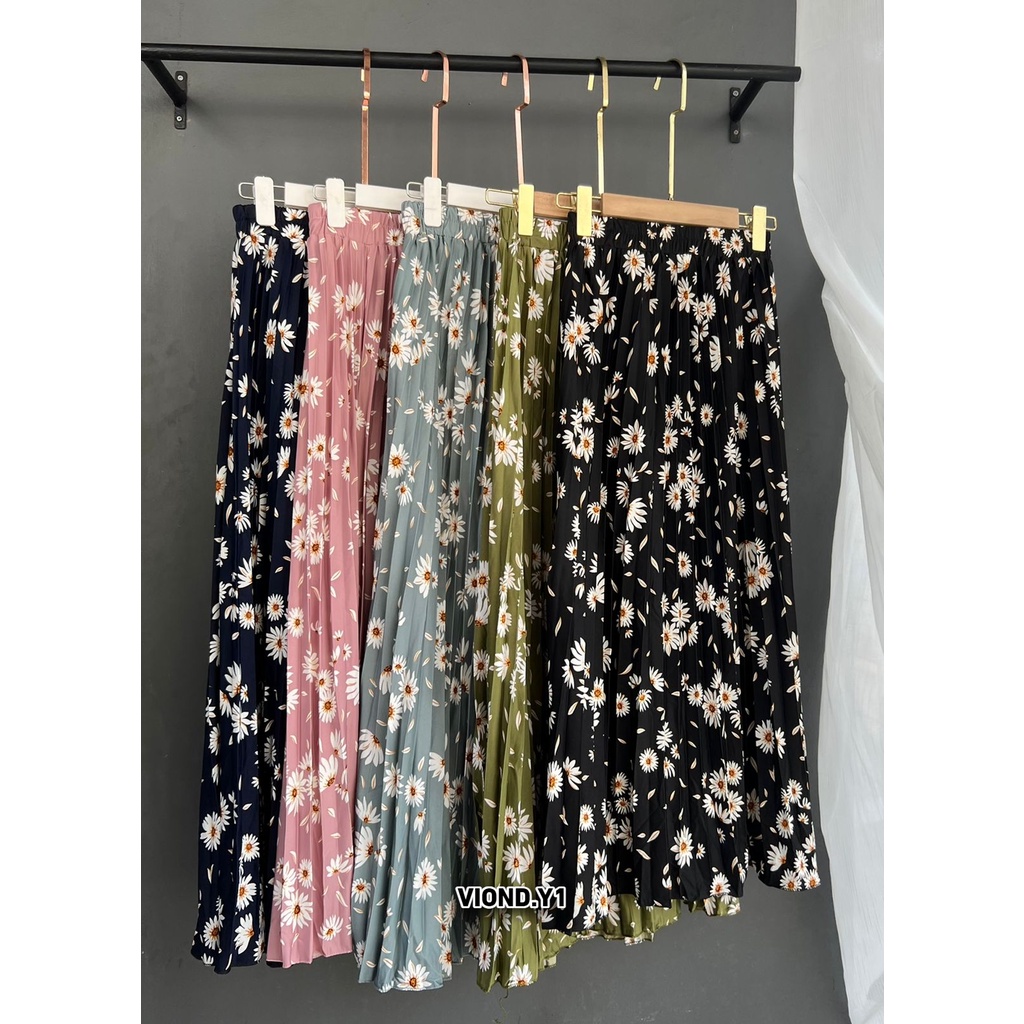 rok lily plisket bahan hyget premium bahan super lembut fit to xl