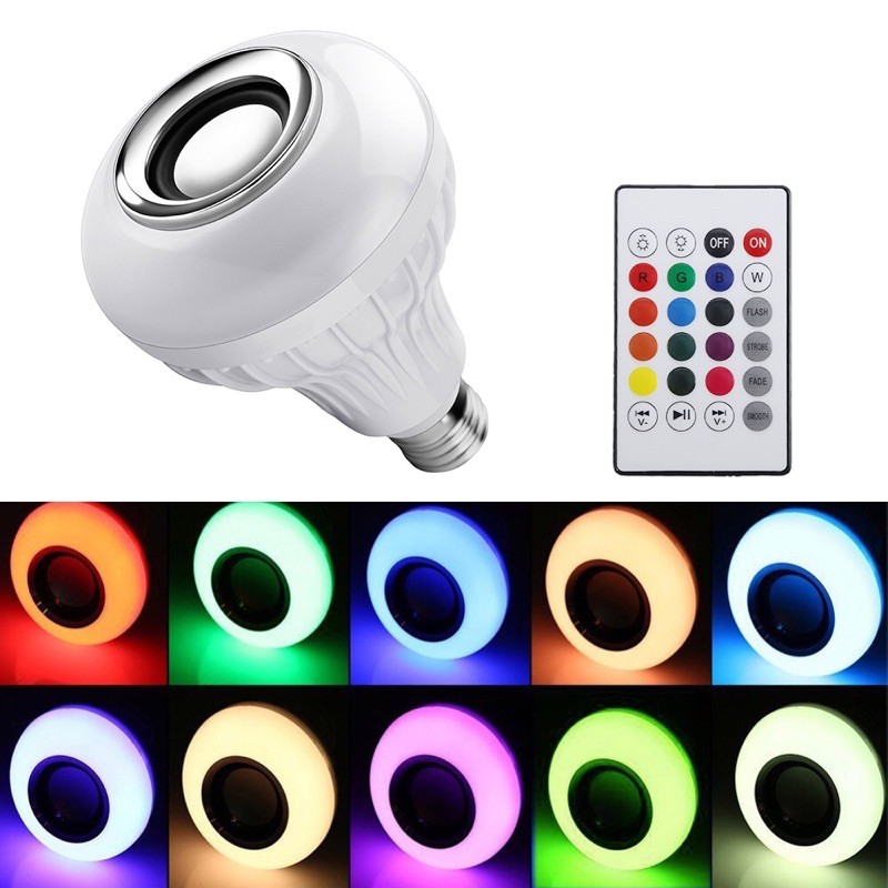 TaffLED LED RGB 12W dengan Bluetooth Speaker/lampu speaker