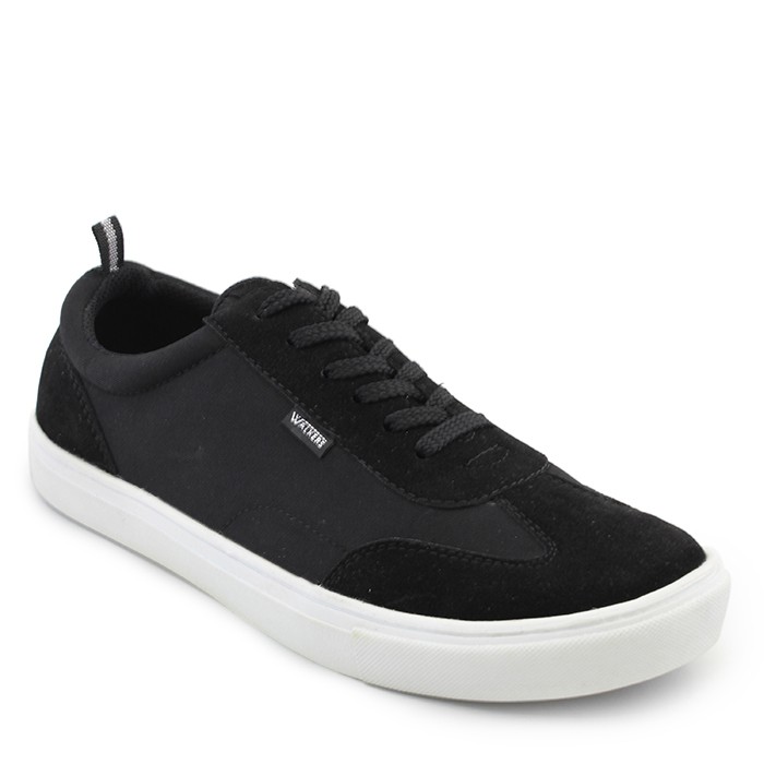 Sepatu Casual Sneakers Pria Walkers Coderby Hitam Kuliah Santai Pria