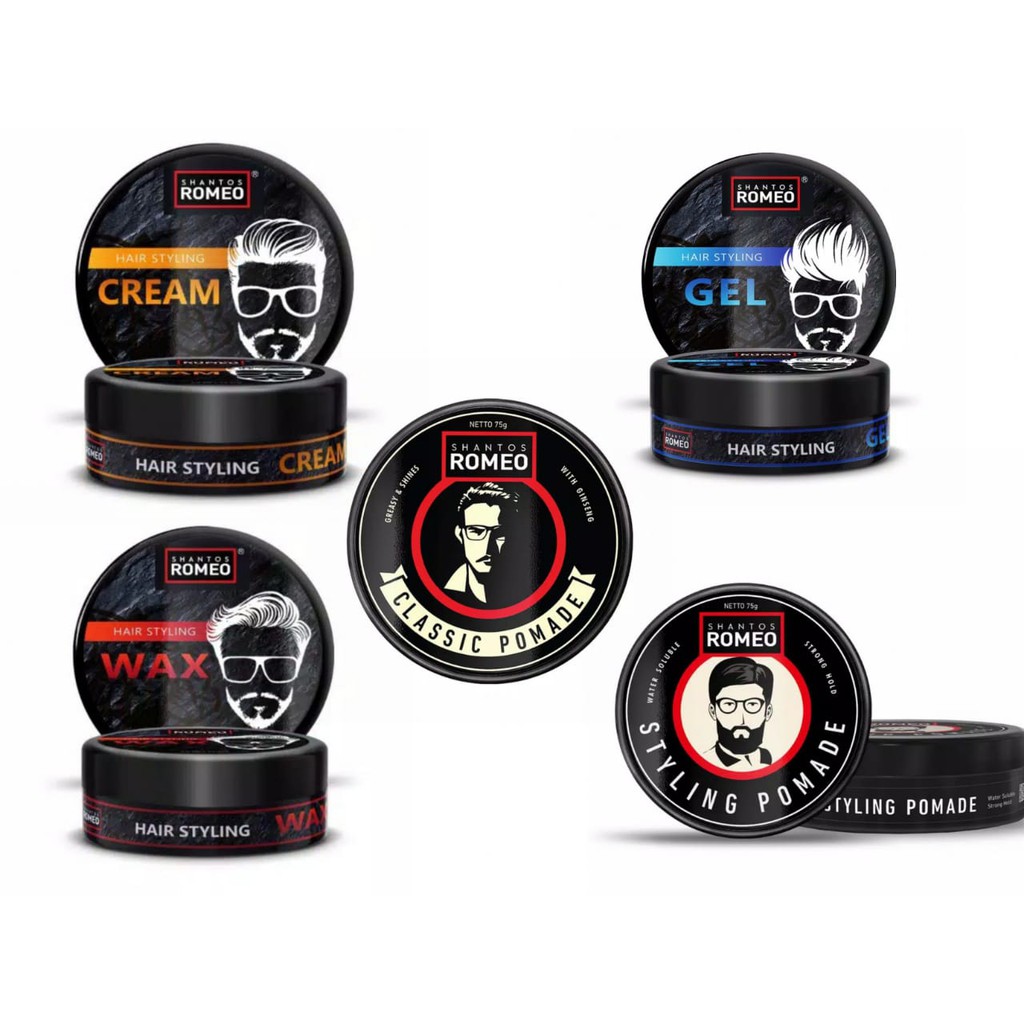 (BISA COD) Shantos Romeo Styling Pomade/wax/gel/cream