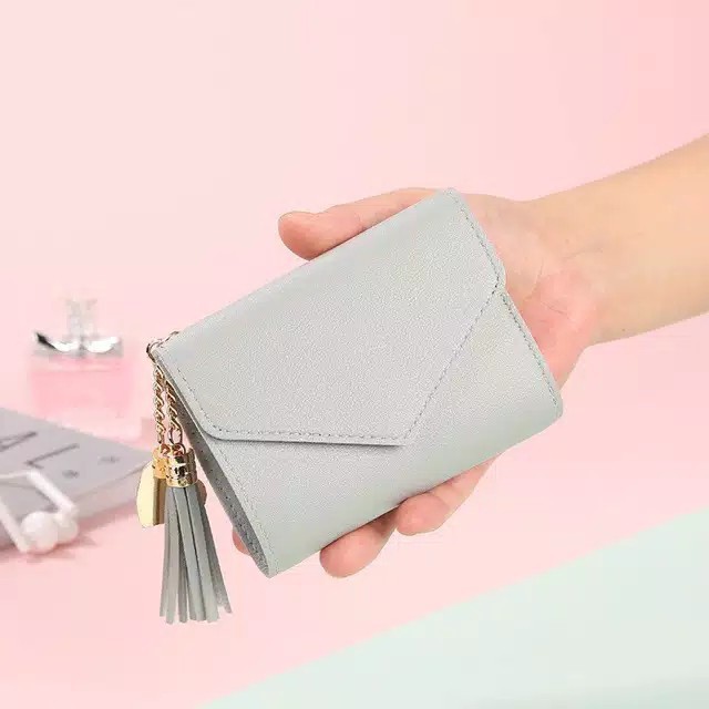 TIKTOK - DOMPET MADAM - Dompet Lipat Wanita Korea Fashion Batam