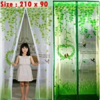 GROSIR / TIRAI KAMAR PINTU TIRAI MAGNET ANTI NYAMUKMOTIF  TIRAI PINTU KAMAR TIDUR SHENAR MAKASSAR