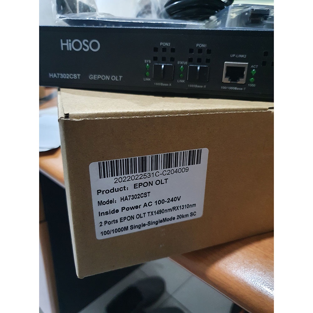 FO - Hioso Mini 2 Epon HA7302CST Standalone Type 2-PON OLT