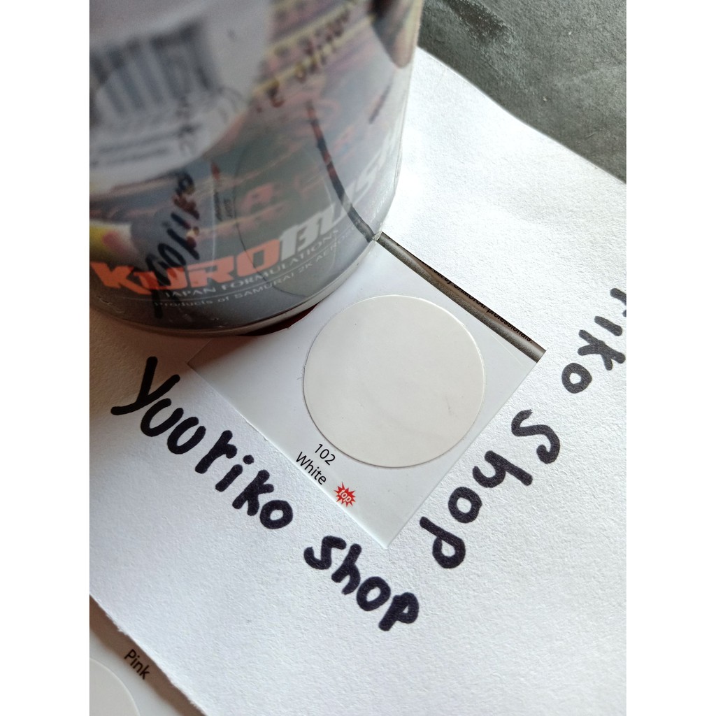 Pilok Samurai Cat samurai paint 102 white pilox cat semprot putih