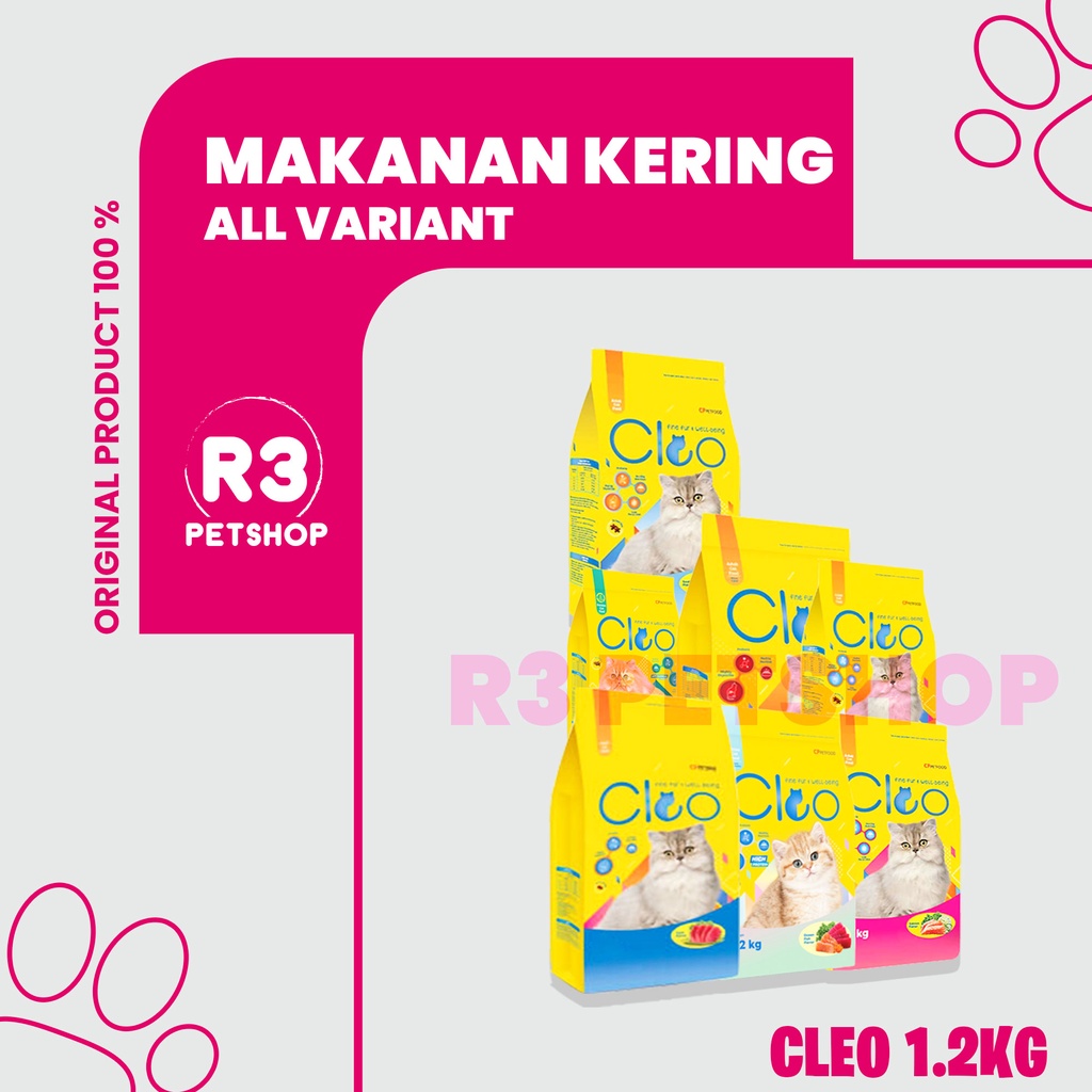 Makanan Kucing murah CLEO 1,2kg All Varian