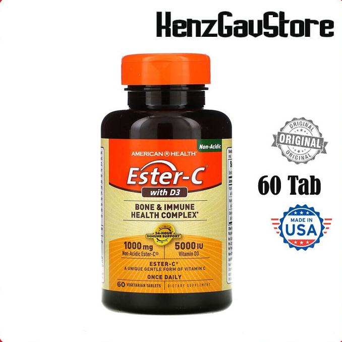 VITAMIN ESTER C 1000 MG / American Health Ester-C 1000 with D3 5000 IU Lc