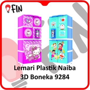 Lemari Plastik Naiba 3D Boneka 9284