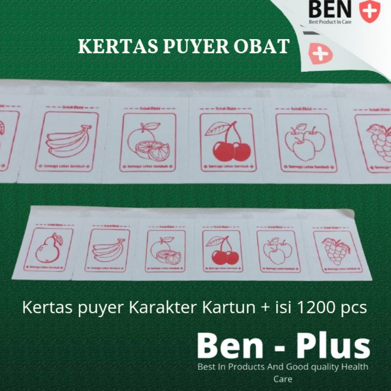 Kertas Puyer Karakter Buah